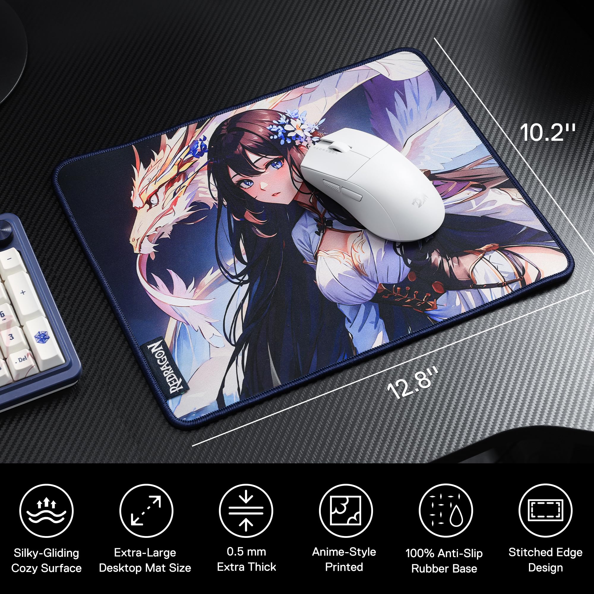 Redragon Anime Gaming Mouse Pad With Smooth Surface