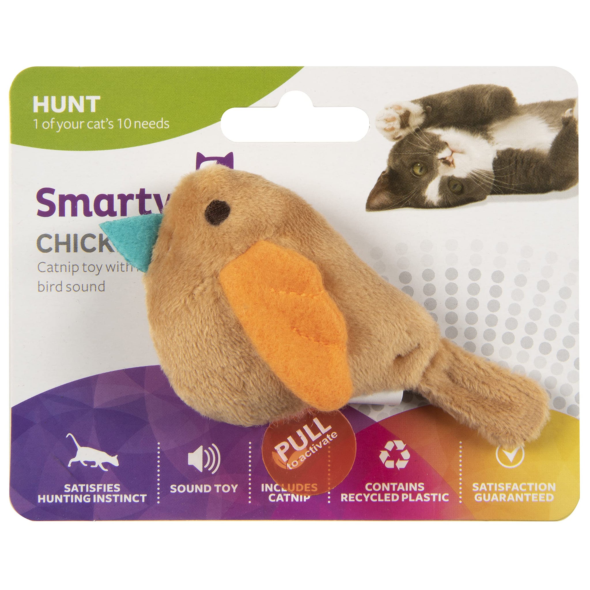 SmartyKat Chit Chatter Cat Toy with Realistic Sounds