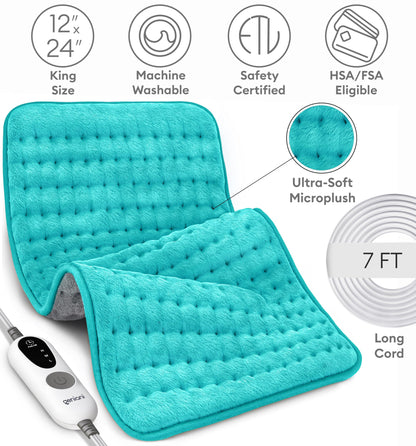 Geniani Large Electric Heating Pad for Pain Relief