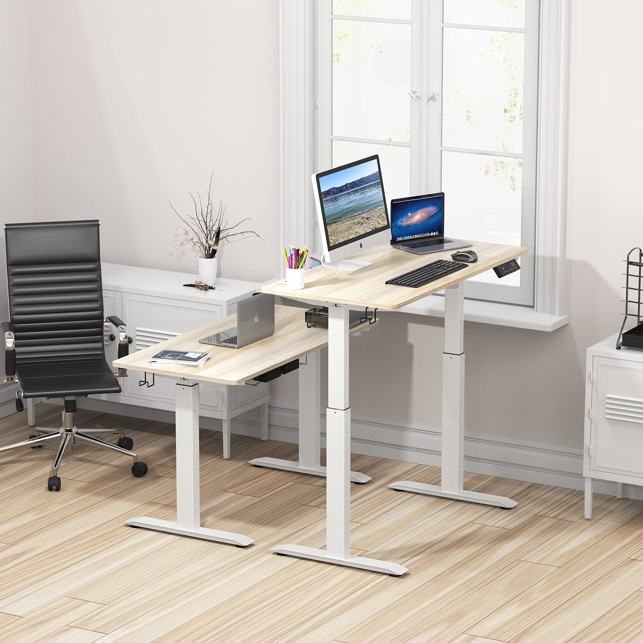 Height Adjustable Standing Desk with Memory Preset Feature