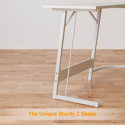 CubiCubi L Shaped Gaming Desk with Carbon Fiber Surface