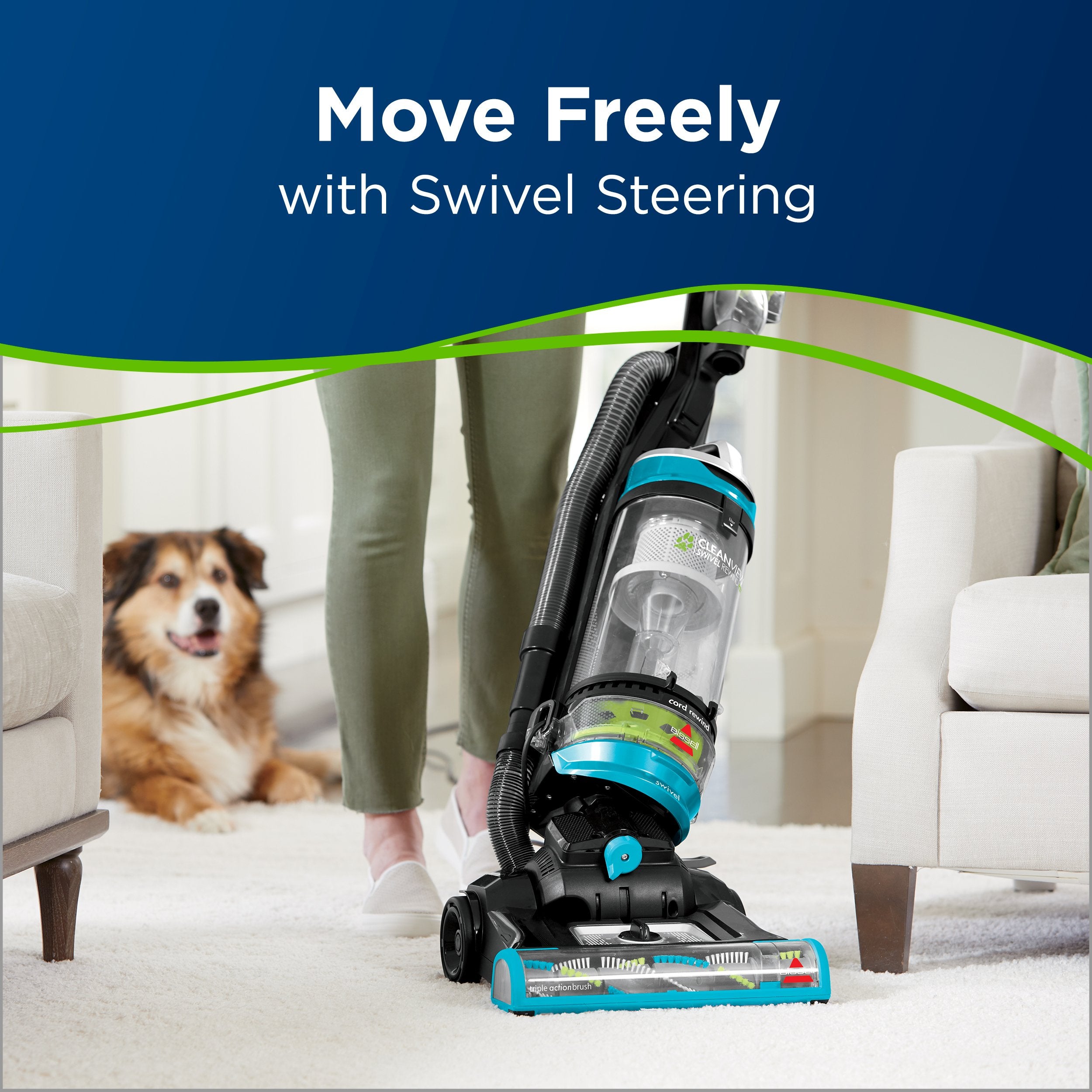 Bissell CleanView Swivel Vacuum for Powerful Pet Hair Pickup