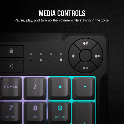 Corsair K55 RGB Pro Gaming Keyboard with Macro Keys