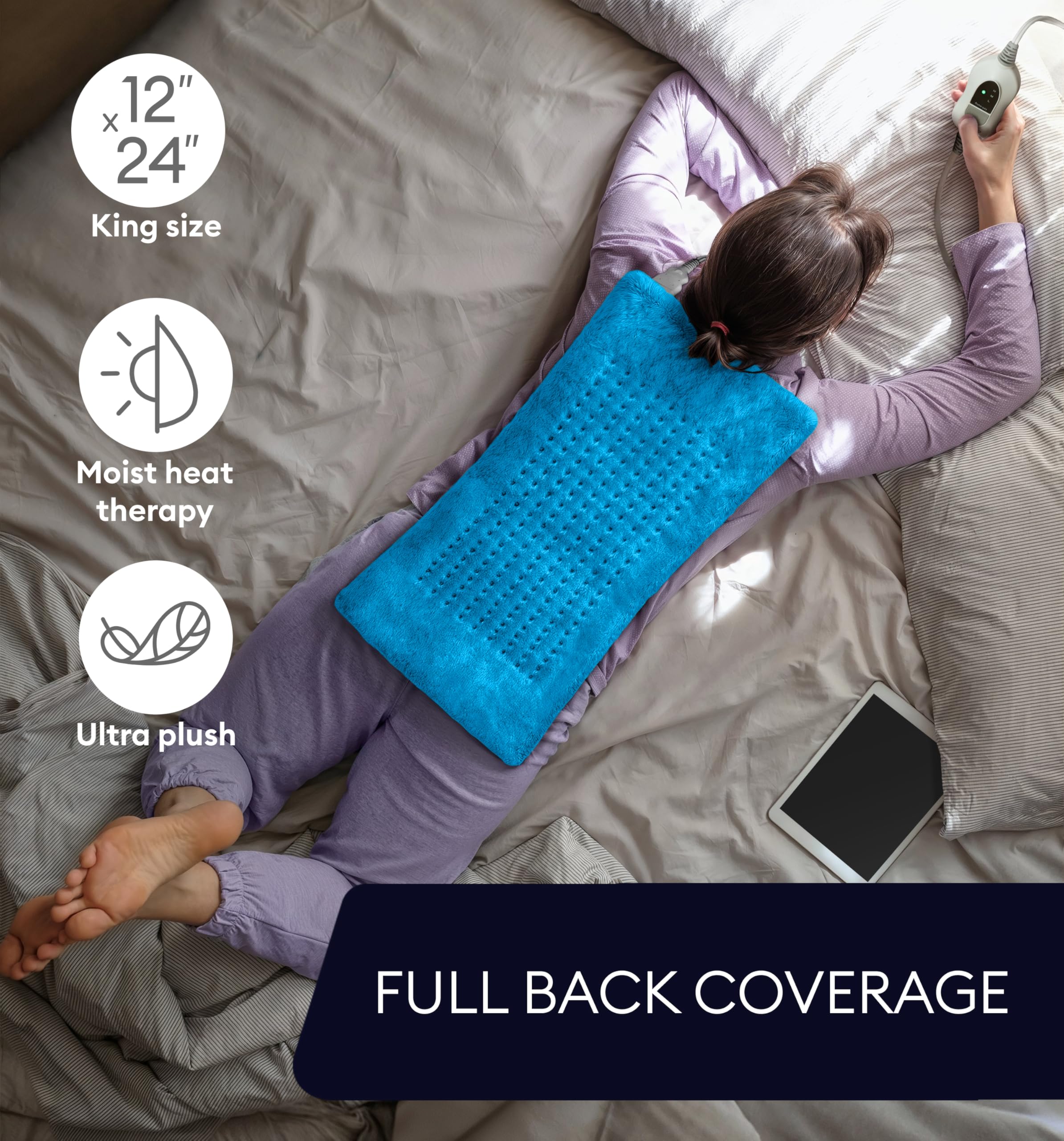 Geniani Large Electric Heating Pad for Pain Relief