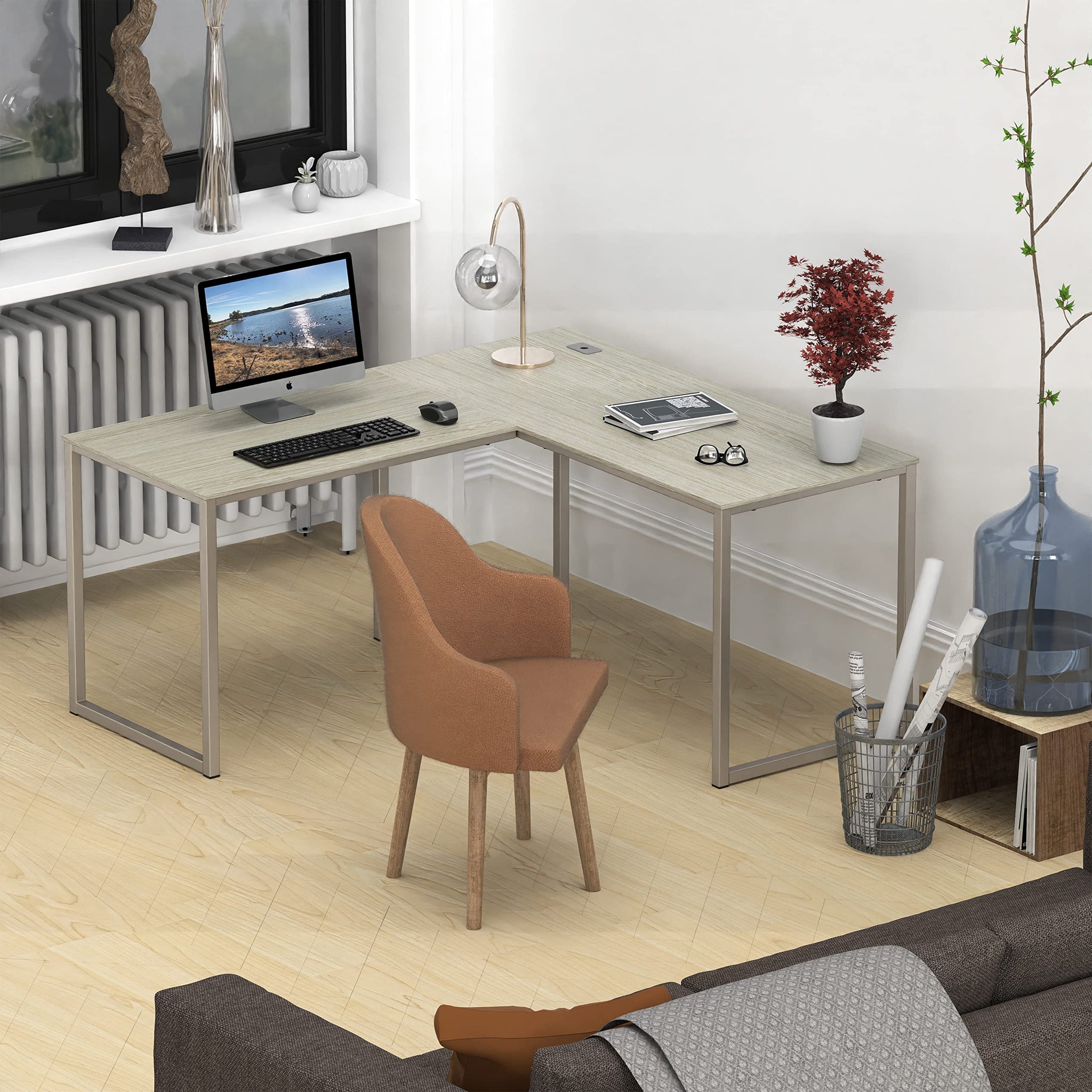 L Shape Home Office Desk for Maximal Workspace