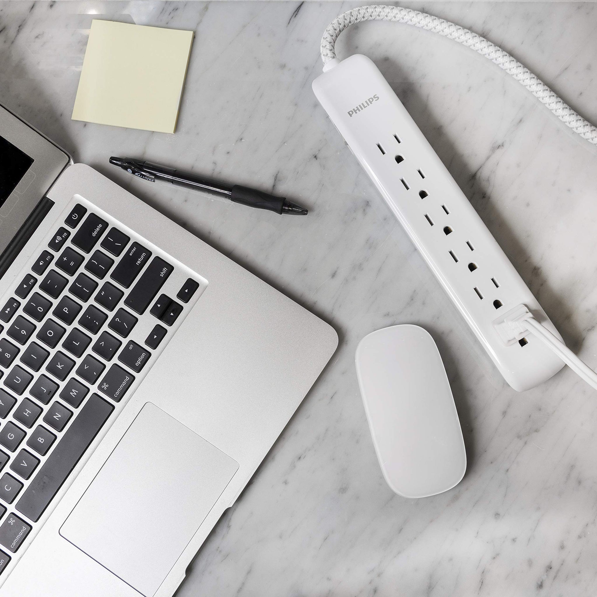 Philips Power Strip Surge Protector With Braided Cord