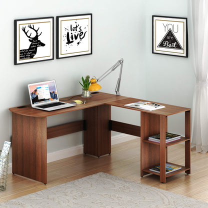 L Shaped Home Office Desk with Storage Solutions