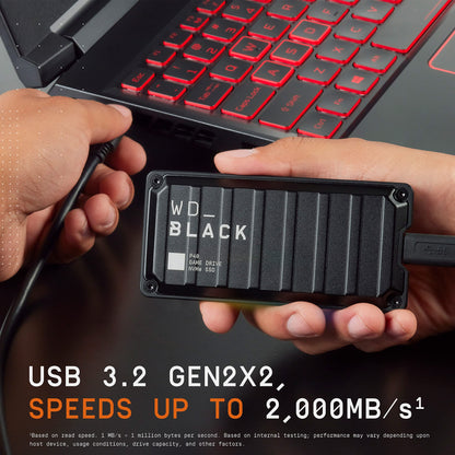 Western Digital 1TB P40 Game Drive SSD with RGB Lighting