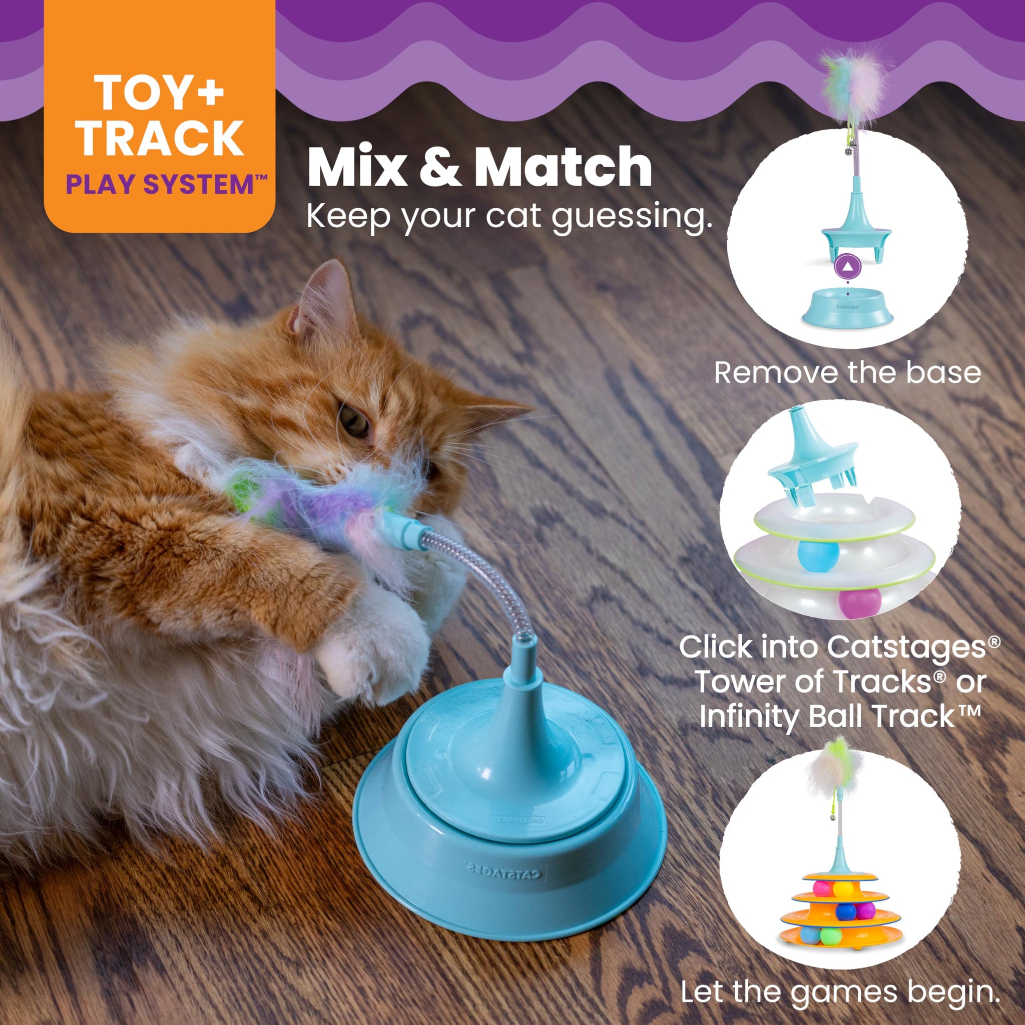 Interactive Flutter Dome Cat Toy for Indoor Play