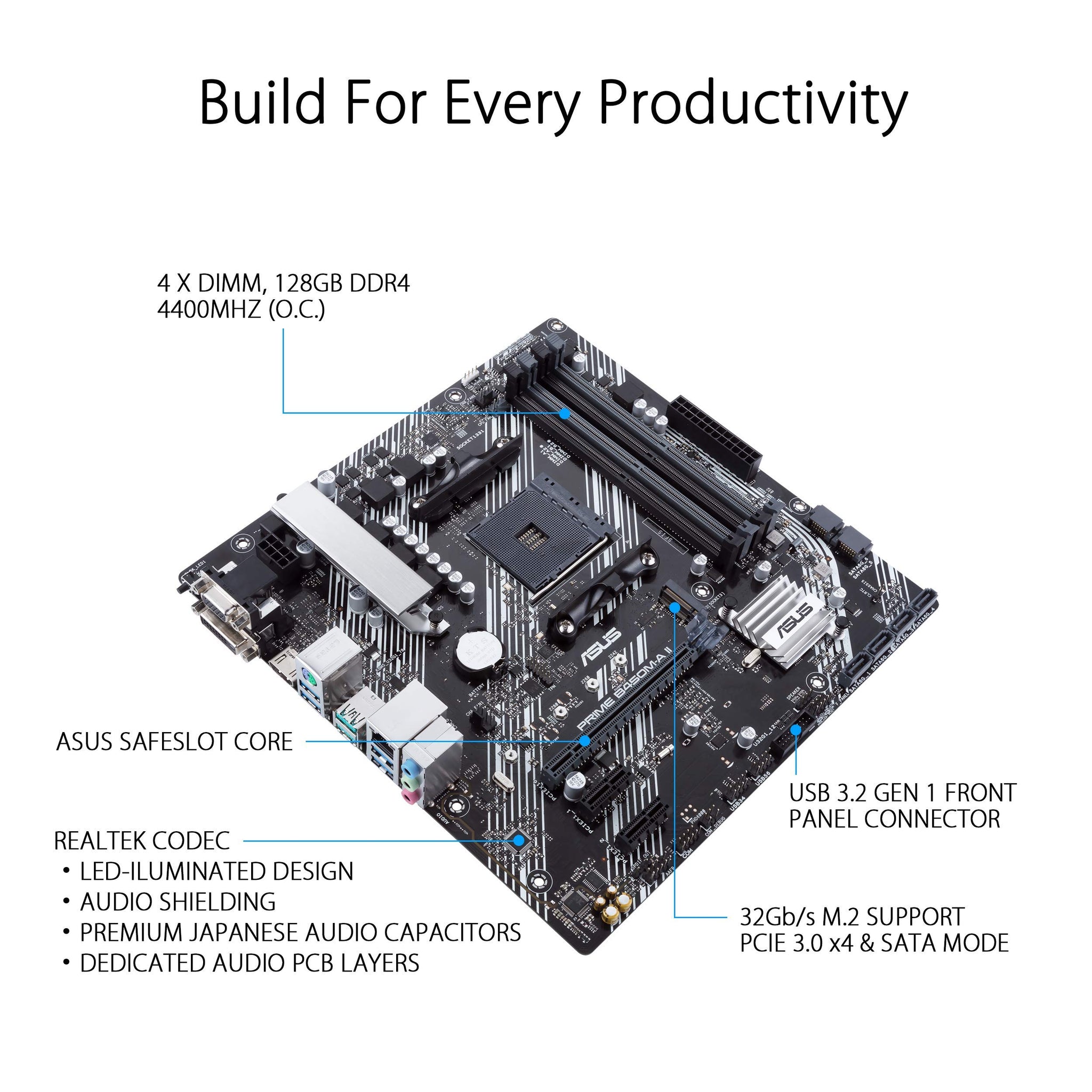 ASUS Prime B550M-A WiFi II Motherboard with PCIe 4.0
