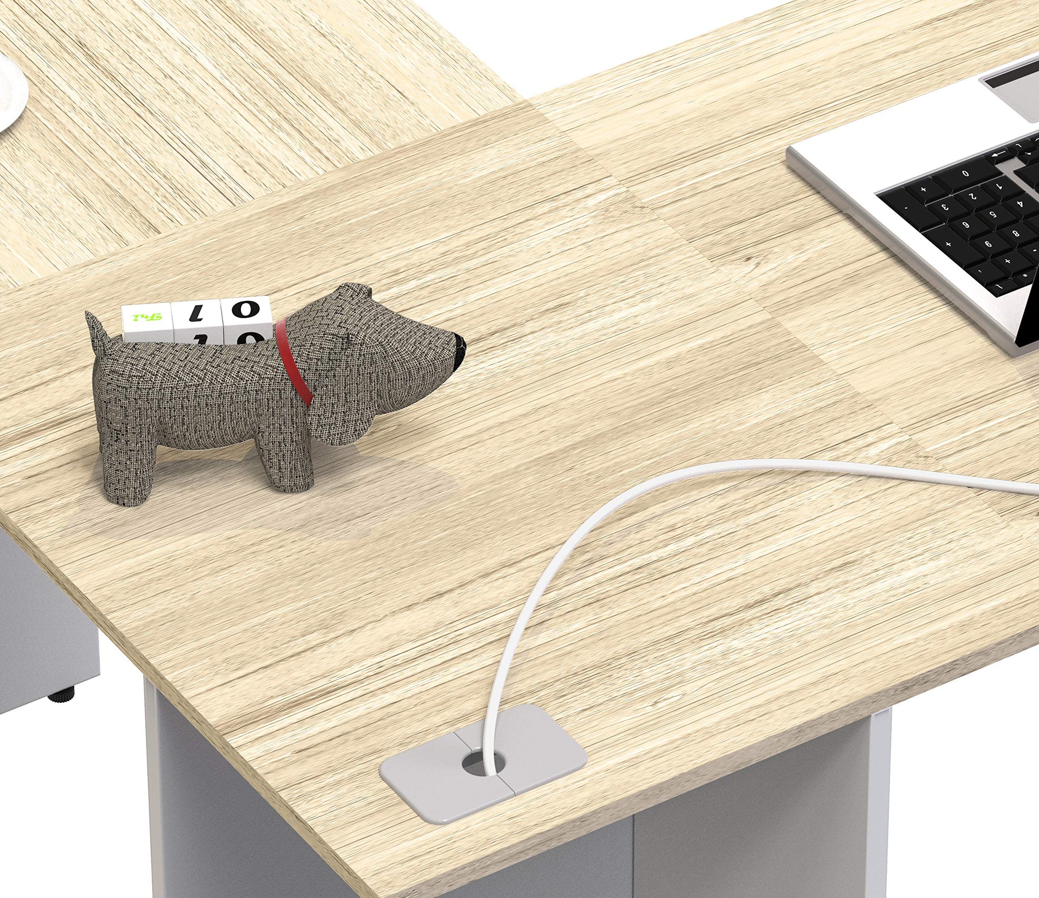 L Shaped Home Office Desk with Storage Solutions