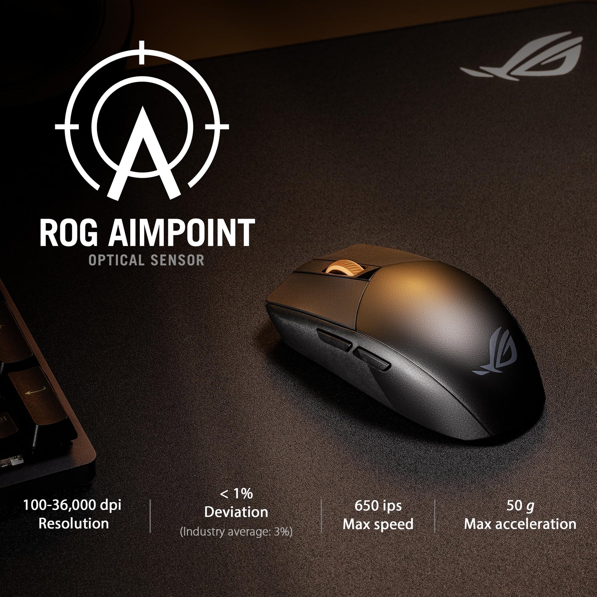 ASUS ROG Strix Impact III Wireless Gaming Mouse Lightweight Precision